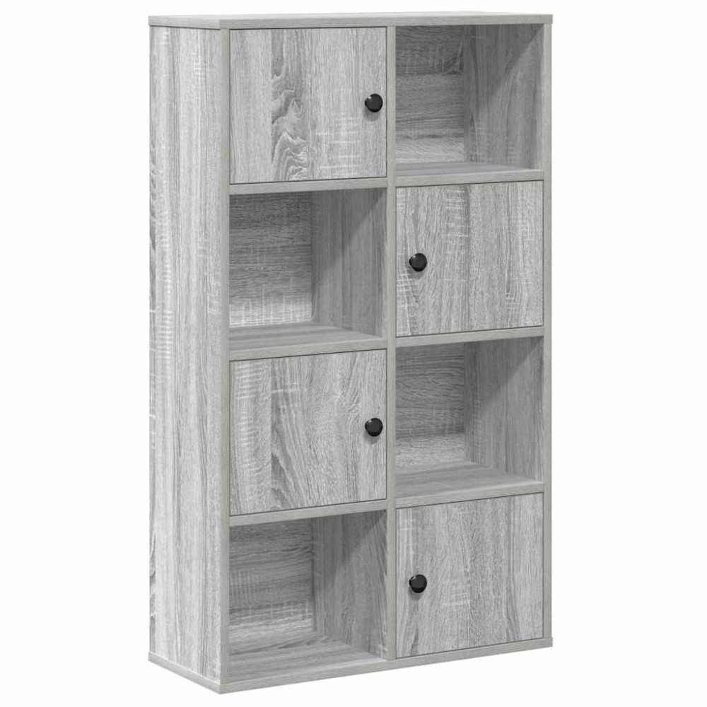 vidaXL Bibliotecă, gri sonoma, 60x24x101,5 cm, lemn prelucrat