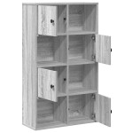 vidaXL Bibliotecă, gri sonoma, 60x24x101,5 cm, lemn prelucrat vidaXL Bibliotecă, gri sonoma, 60x24x101,5 cm, lemn prelucrat