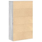 vidaXL Bibliotecă, gri sonoma, 60x24x101,5 cm, lemn prelucrat vidaXL Bibliotecă, gri sonoma, 60x24x101,5 cm, lemn prelucrat