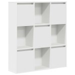 vidaXL Bibliotecă, alb, 89x24x101,5 cm, lemn prelucrat vidaXL Bibliotecă, alb, 89x24x101,5 cm, lemn prelucrat