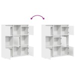 vidaXL Bibliotecă, alb, 89x24x101,5 cm, lemn prelucrat vidaXL Bibliotecă, alb, 89x24x101,5 cm, lemn prelucrat