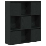 vidaXL Bibliotecă Stejar negru 89x24x101,5 cm Lemn prelucrat vidaXL Bibliotecă Stejar negru 89x24x101,5 cm Lemn prelucrat