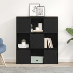 vidaXL Bibliotecă Stejar negru 89x24x101,5 cm Lemn prelucrat vidaXL Bibliotecă Stejar negru 89x24x101,5 cm Lemn prelucrat