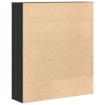 vidaXL Bibliotecă Stejar negru 89x24x101,5 cm Lemn prelucrat vidaXL Bibliotecă Stejar negru 89x24x101,5 cm Lemn prelucrat