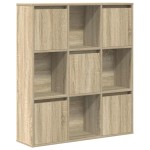 vidaXL Bibliotecă, stejar sonoma, 89x24x101,5 cm, lemn prelucrat vidaXL Bibliotecă, stejar sonoma, 89x24x101,5 cm, lemn prelucrat