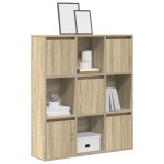 vidaXL Bibliotecă, stejar sonoma, 89x24x101,5 cm, lemn prelucrat vidaXL Bibliotecă, stejar sonoma, 89x24x101,5 cm, lemn prelucrat
