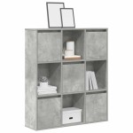 vidaXL Bibliotecă, gri beton, 89x24x101,5 cm, lemn prelucrat vidaXL Bibliotecă, gri beton, 89x24x101,5 cm, lemn prelucrat