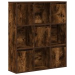 vidaXL Bibliotecă, stejar fumuriu, 89x24x101,5 cm, lemn prelucrat
