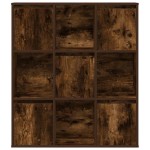 vidaXL Bibliotecă, stejar fumuriu, 89x24x101,5 cm, lemn prelucrat