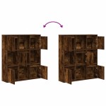vidaXL Bibliotecă, stejar fumuriu, 89x24x101,5 cm, lemn prelucrat