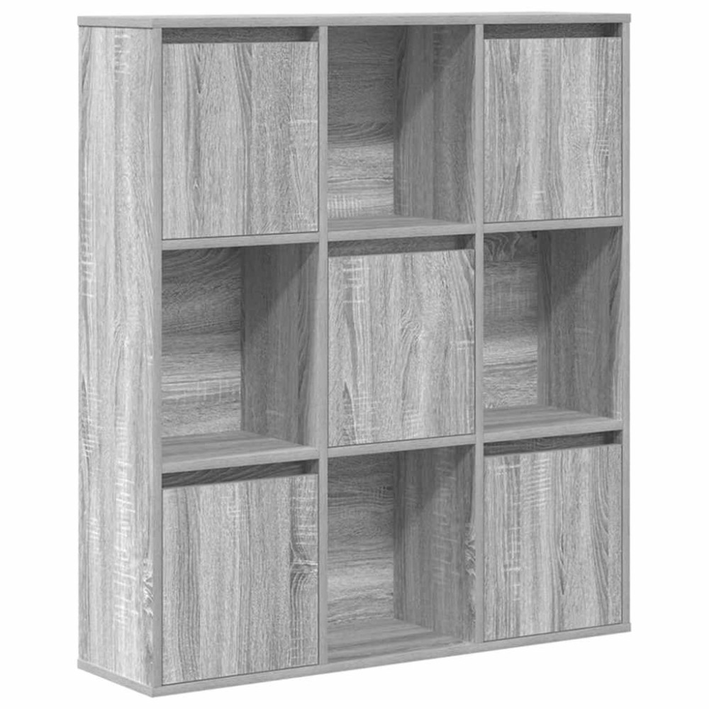 vidaXL Bibliotecă, gri sonoma, 89x24x101,5 cm, lemn prelucrat