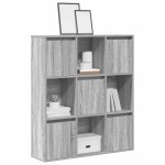vidaXL Bibliotecă, gri sonoma, 89x24x101,5 cm, lemn prelucrat vidaXL Bibliotecă, gri sonoma, 89x24x101,5 cm, lemn prelucrat