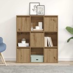vidaXL Bibliotecă, stejar artizanal, 89x24x101,5 cm, lemn prelucrat vidaXL Bibliotecă, stejar artizanal, 89x24x101,5 cm, lemn prelucrat