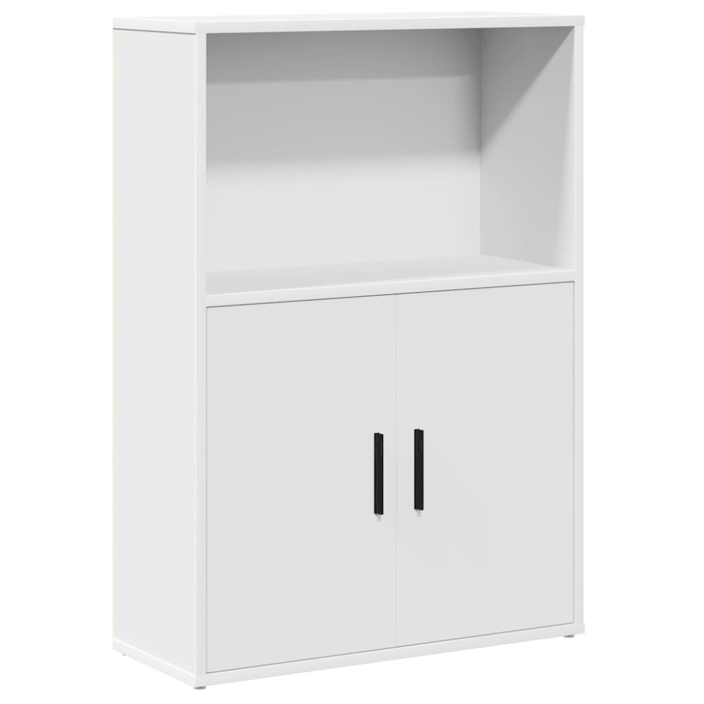 vidaXL Bibliotecă, alb, 60x24x85 cm, lemn prelucrat