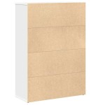 vidaXL Bibliotecă, alb, 60x24x85 cm, lemn prelucrat vidaXL Bibliotecă, alb, 60x24x85 cm, lemn prelucrat