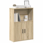vidaXL Bibliotecă, stejar sonoma, 60x24x85 cm, lemn prelucrat vidaXL Bibliotecă, stejar sonoma, 60x24x85 cm, lemn prelucrat