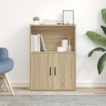 vidaXL Bibliotecă, stejar sonoma, 60x24x85 cm, lemn prelucrat vidaXL Bibliotecă, stejar sonoma, 60x24x85 cm, lemn prelucrat