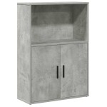 vidaXL Bibliotecă, gri beton, 60x24x85 cm, lemn prelucrat vidaXL Bibliotecă, gri beton, 60x24x85 cm, lemn prelucrat