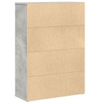 vidaXL Bibliotecă, gri beton, 60x24x85 cm, lemn prelucrat vidaXL Bibliotecă, gri beton, 60x24x85 cm, lemn prelucrat