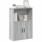 vidaXL Bibliotecă, gri sonoma, 60x24x85 cm, lemn prelucrat vidaXL Bibliotecă, gri sonoma, 60x24x85 cm, lemn prelucrat