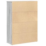 vidaXL Bibliotecă, gri sonoma, 60x24x85 cm, lemn prelucrat vidaXL Bibliotecă, gri sonoma, 60x24x85 cm, lemn prelucrat