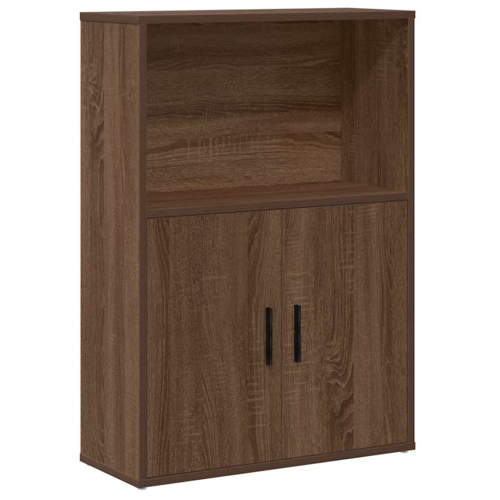 vidaXL Bibliotecă, stejar maro, 60x24x85 cm, lemn prelucrat