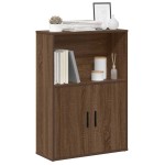vidaXL Bibliotecă, stejar maro, 60x24x85 cm, lemn prelucrat vidaXL Bibliotecă, stejar maro, 60x24x85 cm, lemn prelucrat