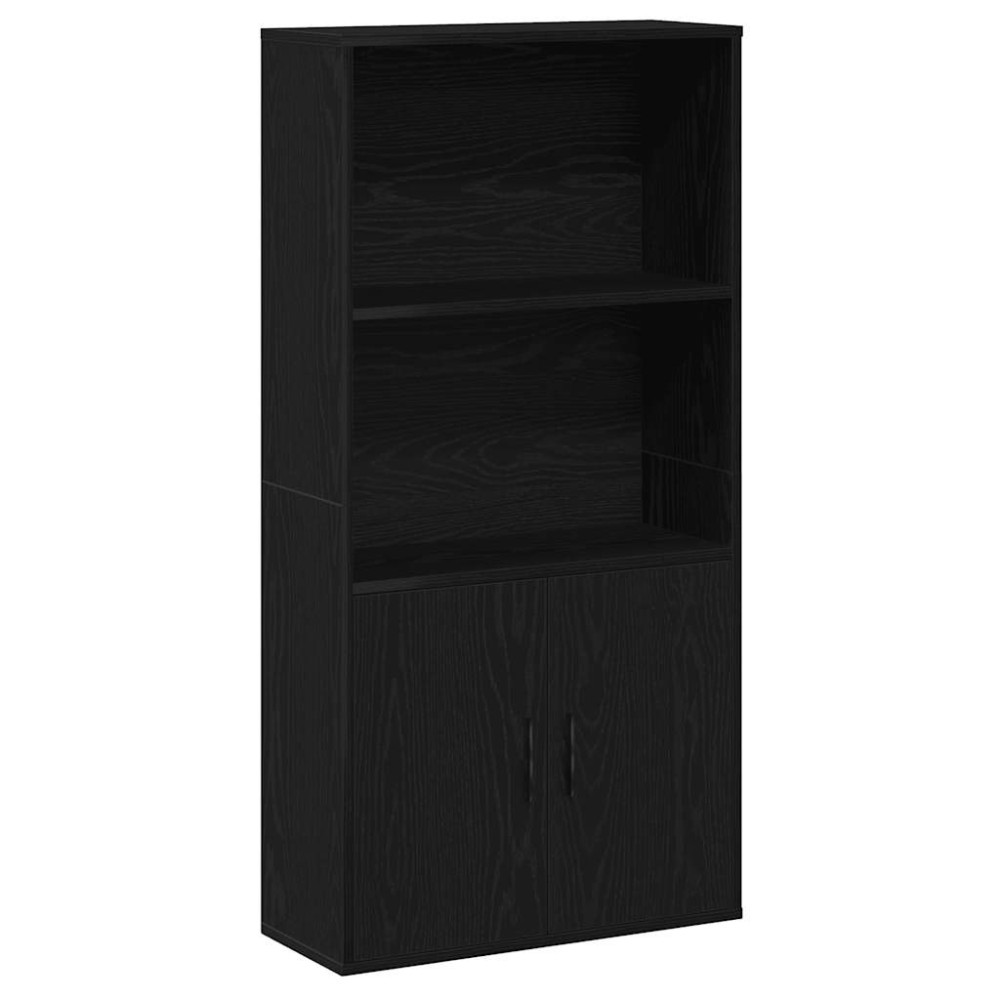 vidaXL Bibliotecă Stejar negru 60x24x120 cm Lemn prelucrat