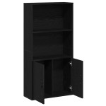 vidaXL Bibliotecă Stejar negru 60x24x120 cm Lemn prelucrat vidaXL Bibliotecă Stejar negru 60x24x120 cm Lemn prelucrat