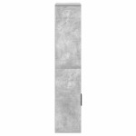 vidaXL Bibliotecă, gri beton, 60x24x120 cm, lemn prelucrat vidaXL Bibliotecă, gri beton, 60x24x120 cm, lemn prelucrat