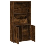 vidaXL Bibliotecă, stejar fumuriu, 60x24x120 cm, lemn prelucrat vidaXL Bibliotecă, stejar fumuriu, 60x24x120 cm, lemn prelucrat