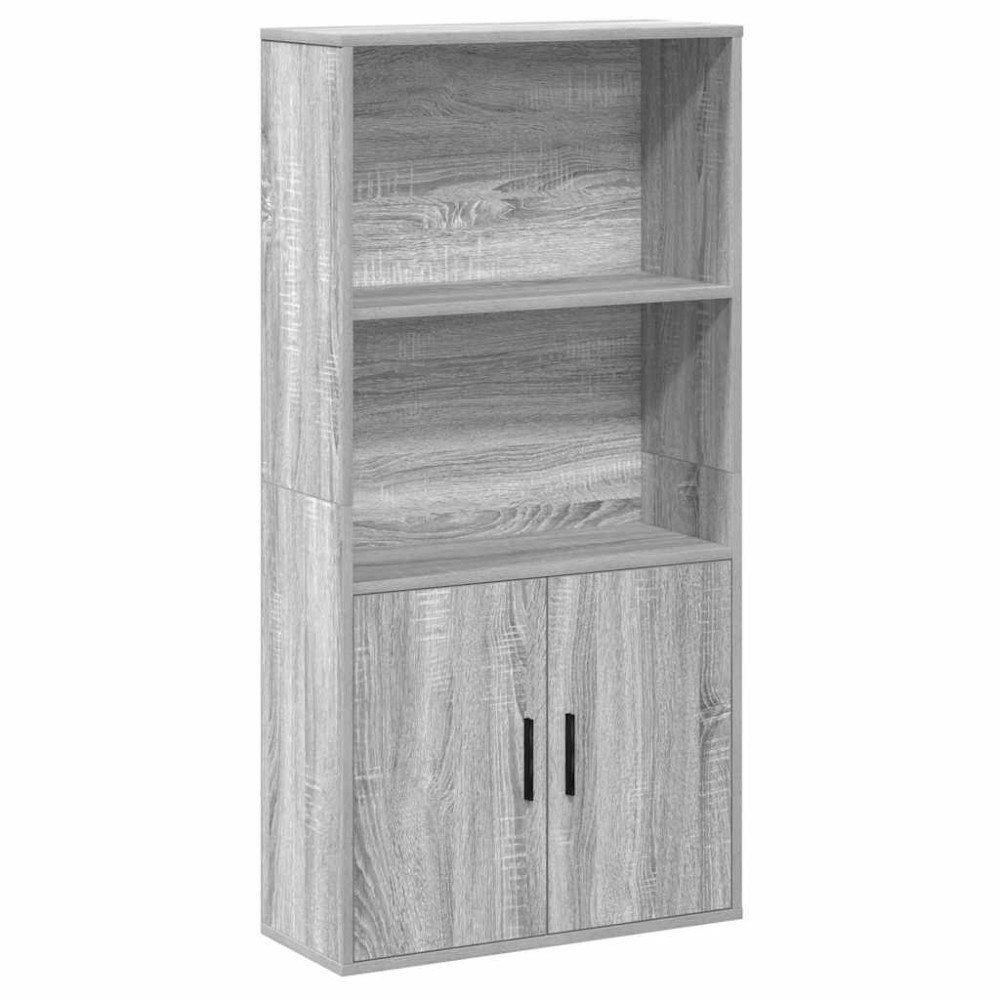 vidaXL Bibliotecă, gri sonoma, 60x24x120 cm, lemn prelucrat
