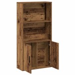 vidaXL Bibliotecă, lemn vechi, 60x24x120 cm, lemn prelucrat vidaXL Bibliotecă, lemn vechi, 60x24x120 cm, lemn prelucrat