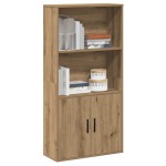vidaXL Bibliotecă, stejar artizanal, 60x24x120 cm, lemn prelucrat vidaXL Bibliotecă, stejar artizanal, 60x24x120 cm, lemn prelucrat