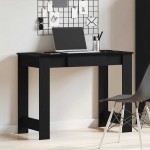 vidaXL Birou, negru,100x45x75 cm, lemn prelucrat
