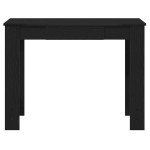 vidaXL Birou, negru,100x45x75 cm, lemn prelucrat
