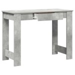 vidaXL Birou, gri beton,100x45x75 cm, lemn compozit