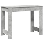 vidaXL Birou, gri beton,100x45x75 cm, lemn compozit