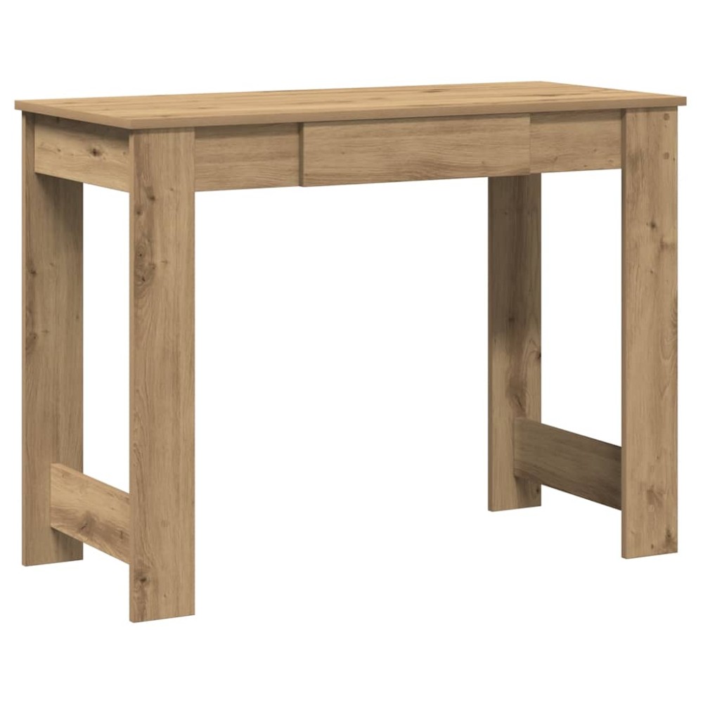 vidaXL Birou, stejar artizanal, 100x45x75 cm, lemn prelucrat