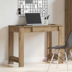 vidaXL Birou, stejar artizanal, 100x45x75 cm, lemn prelucrat