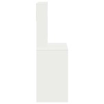 vidaXL Birou cu rafturi, alb, 100x45x140 cm, lemn compozit vidaXL Birou cu rafturi, alb, 100x45x140 cm, lemn compozit
