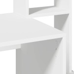vidaXL Birou cu rafturi, alb, 100x45x140 cm, lemn compozit vidaXL Birou cu rafturi, alb, 100x45x140 cm, lemn compozit