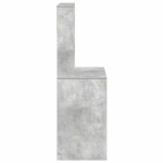 vidaXL Birou cu rafturi, gri beton, 100x45x140 cm, lemn compozit vidaXL Birou cu rafturi, gri beton, 100x45x140 cm, lemn compozit