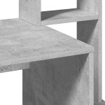 vidaXL Birou cu rafturi, gri beton, 100x45x140 cm, lemn compozit vidaXL Birou cu rafturi, gri beton, 100x45x140 cm, lemn compozit