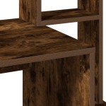 vidaXL Birou cu rafturi, stejar fumuriu, 100x45x140 cm, lemn compozit vidaXL Birou cu rafturi, stejar fumuriu, 100x45x140 cm, lemn compozit