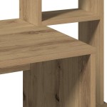 vidaXL Birou cu rafturi stejar artizanal 100x45x140 cm, lemn prelucrat vidaXL Birou cu rafturi stejar artizanal 100x45x140 cm, lemn prelucrat