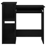 vidaXL Birou cu rafturi, negru, 84x40x78 cm, PAL vidaXL Birou cu rafturi, negru, 84x40x78 cm, PAL