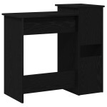 vidaXL Birou cu rafturi, negru, 84x40x78 cm, PAL vidaXL Birou cu rafturi, negru, 84x40x78 cm, PAL