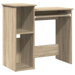 vidaXL Birou cu rafturi, stejar sonoma, 84x40x78 cm, PAL vidaXL Birou cu rafturi, stejar sonoma, 84x40x78 cm, PAL