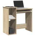 vidaXL Birou cu rafturi, stejar sonoma, 84x40x78 cm, PAL vidaXL Birou cu rafturi, stejar sonoma, 84x40x78 cm, PAL